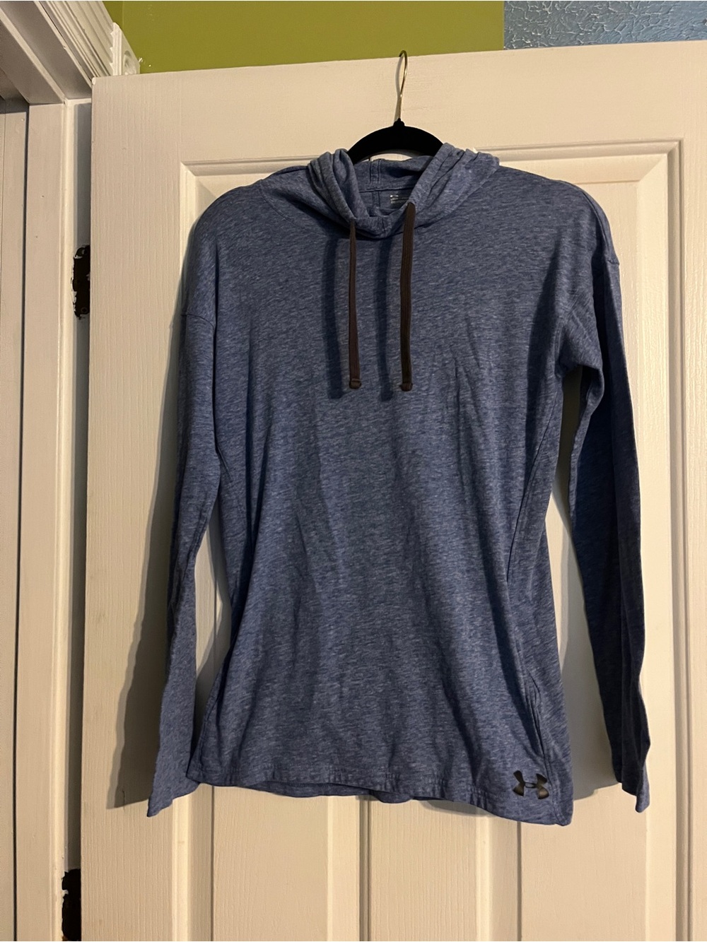 Under Armour Heathered Blue Hooded Tee